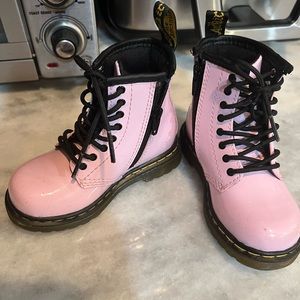 Dr. Martens girls kids toddler brooklee boots size 7 pink